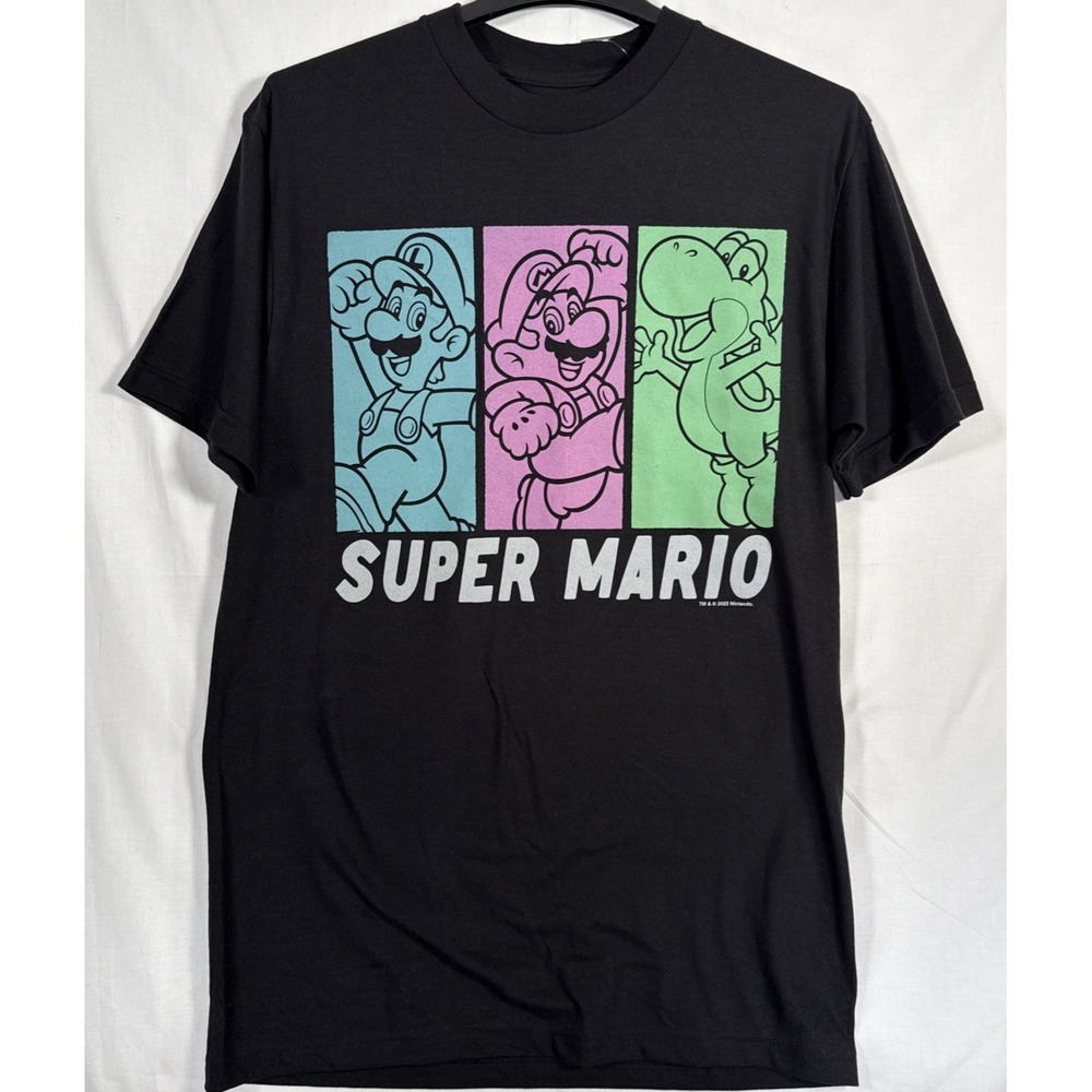 NWT‎ Super Mario Nintendo Luigi Yoshi Short Sleeve Graphic T-Shirt Size LT Tall